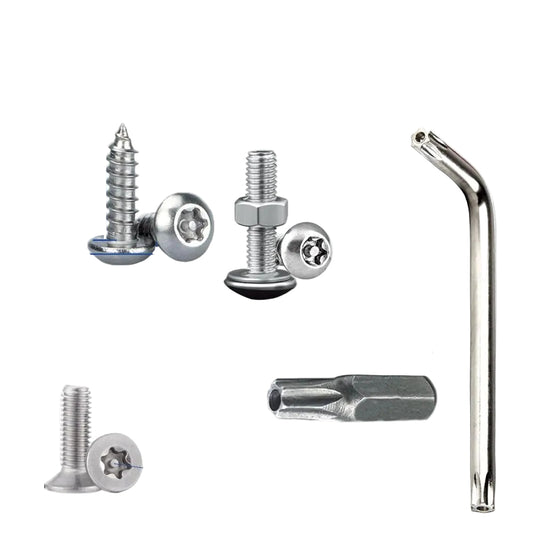 Anti-Diebstahl Kennzeichen Schrauben Set 8 Stück Edelstahl