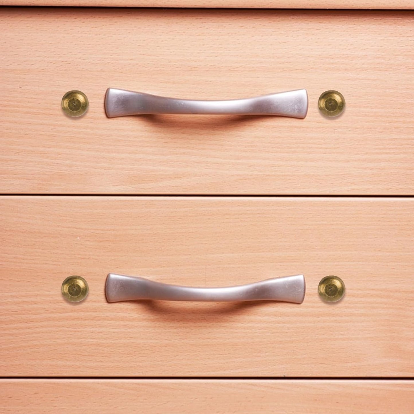 Dekorative Messingschrauben mit Abdeckkappen 15 mm (24 Stück)