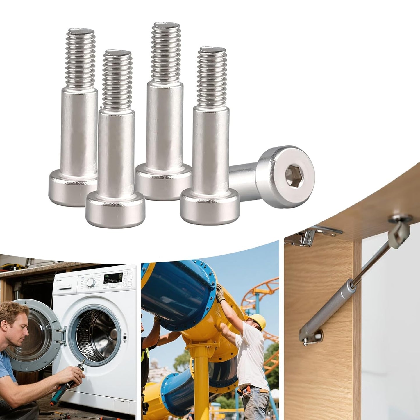 Schulterbolzen M6 x 16 mm Innensechskant aus Edelstahl (5 Stück)