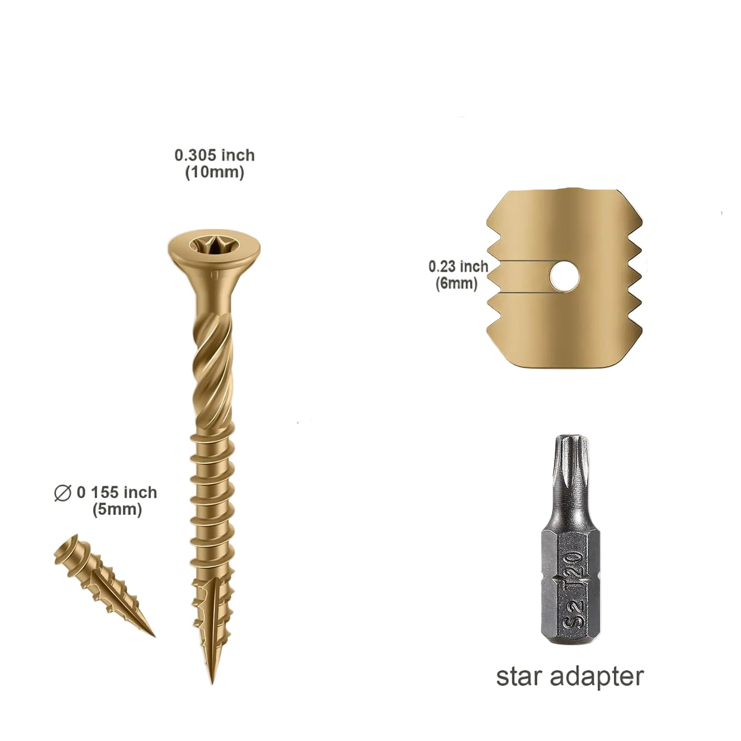 Zaunnägel 1-5/8 Zoll Drahtzaun-Befestiger mit Epoxidbeschichtung (50 Stück)