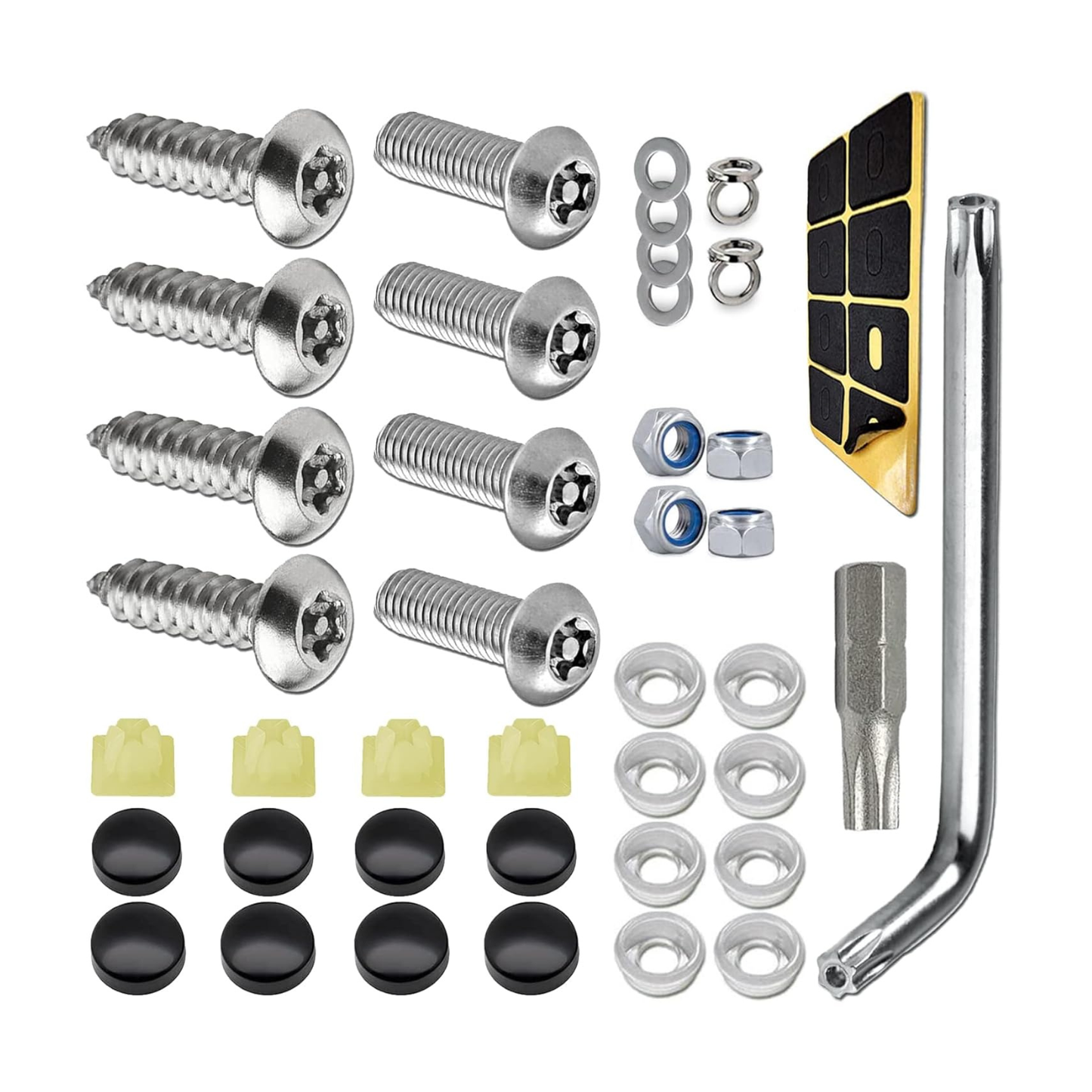 Anti-Diebstahl Kennzeichen Schrauben Set 8 Stück Edelstahl